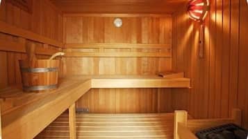 Sauna seca, tratamentos corporais, esfoliação corporal