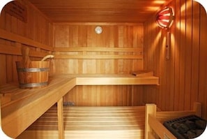 Sauna, body treatments, body scrubs, facials, manicures and pedicures
