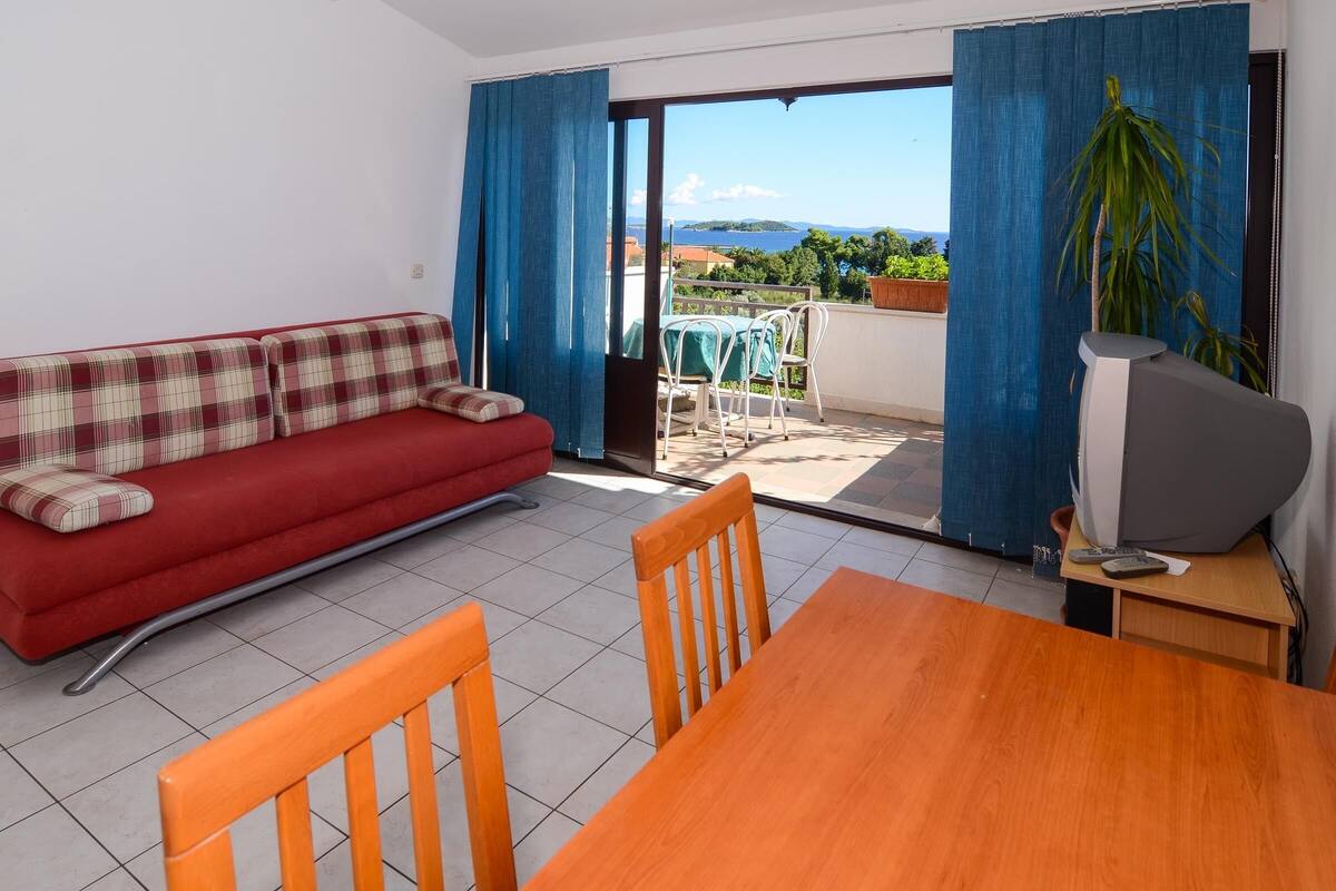 Apartment, 1 Schlafzimmer (1) | Wohnbereich | Flachbildfernseher