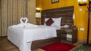Down duvets, in-room safe, individually decorated