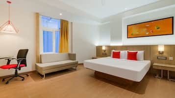 In-room safe, desk, blackout curtains, iron/ironing board