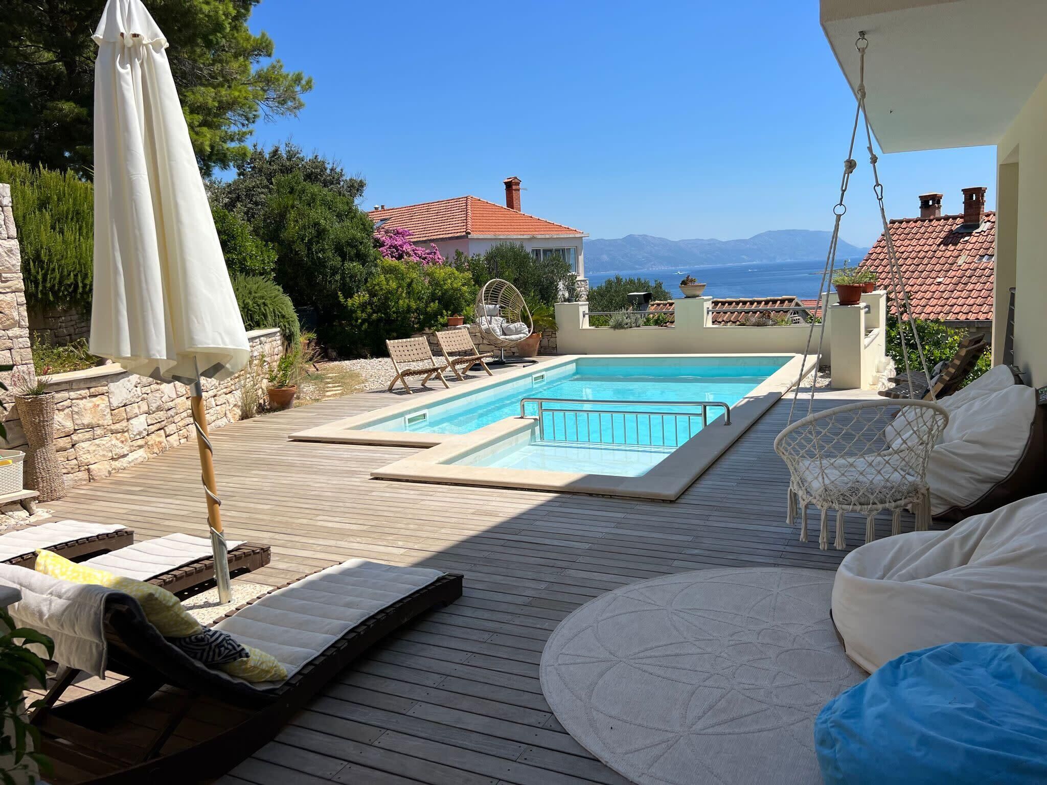 Una piscina riscaldata