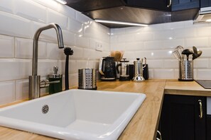 Comfort Apartment | Private kitchen | Fridge, microwave, oven, stovetop - Modern APT in Center by Michal&Friends (Prague)