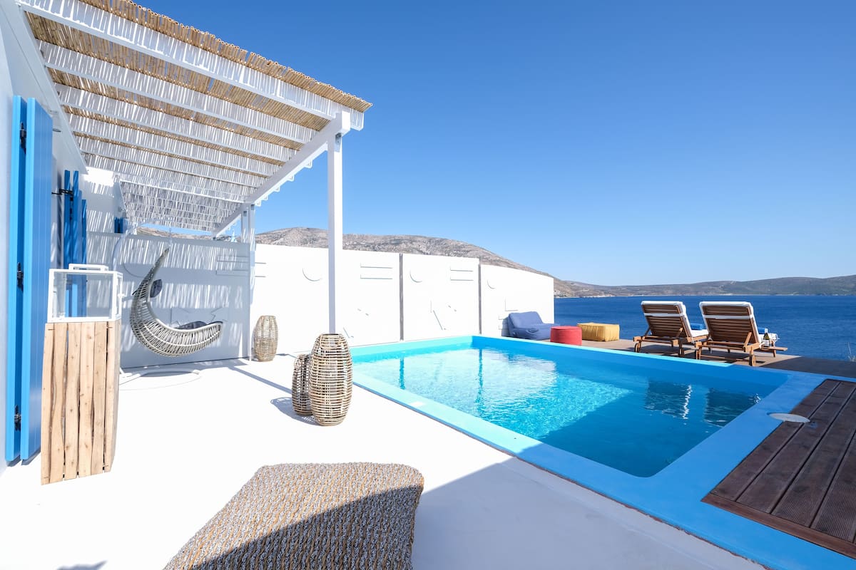Maison Élite, 1 chambre, piscine privée, vue mer | Piscine privée