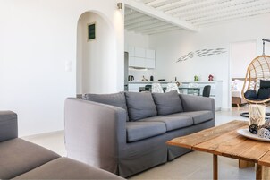 Villa, 3 Bedrooms, Private Pool | Living area | Flat-screen TV
