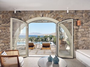 Hilltop Sea View Suite with Private Pool | View from room - Belvedere Hilltop Complex Rooms & Suites - The Leading Hotels of the World (Mykonos)
