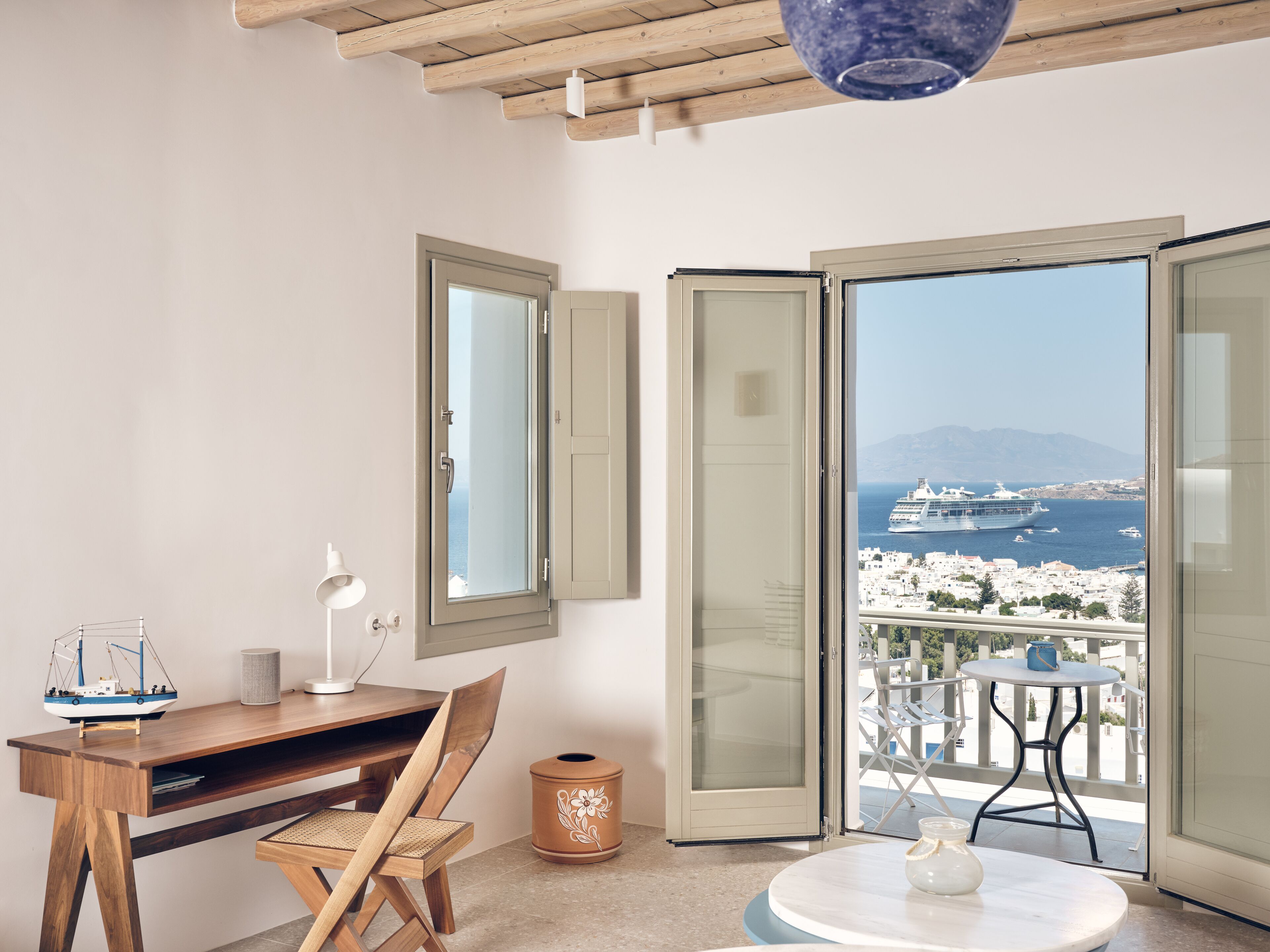 Hilltop Sea View Suite | 250m from Belvedere Hotel | Shuttle Included | View from room