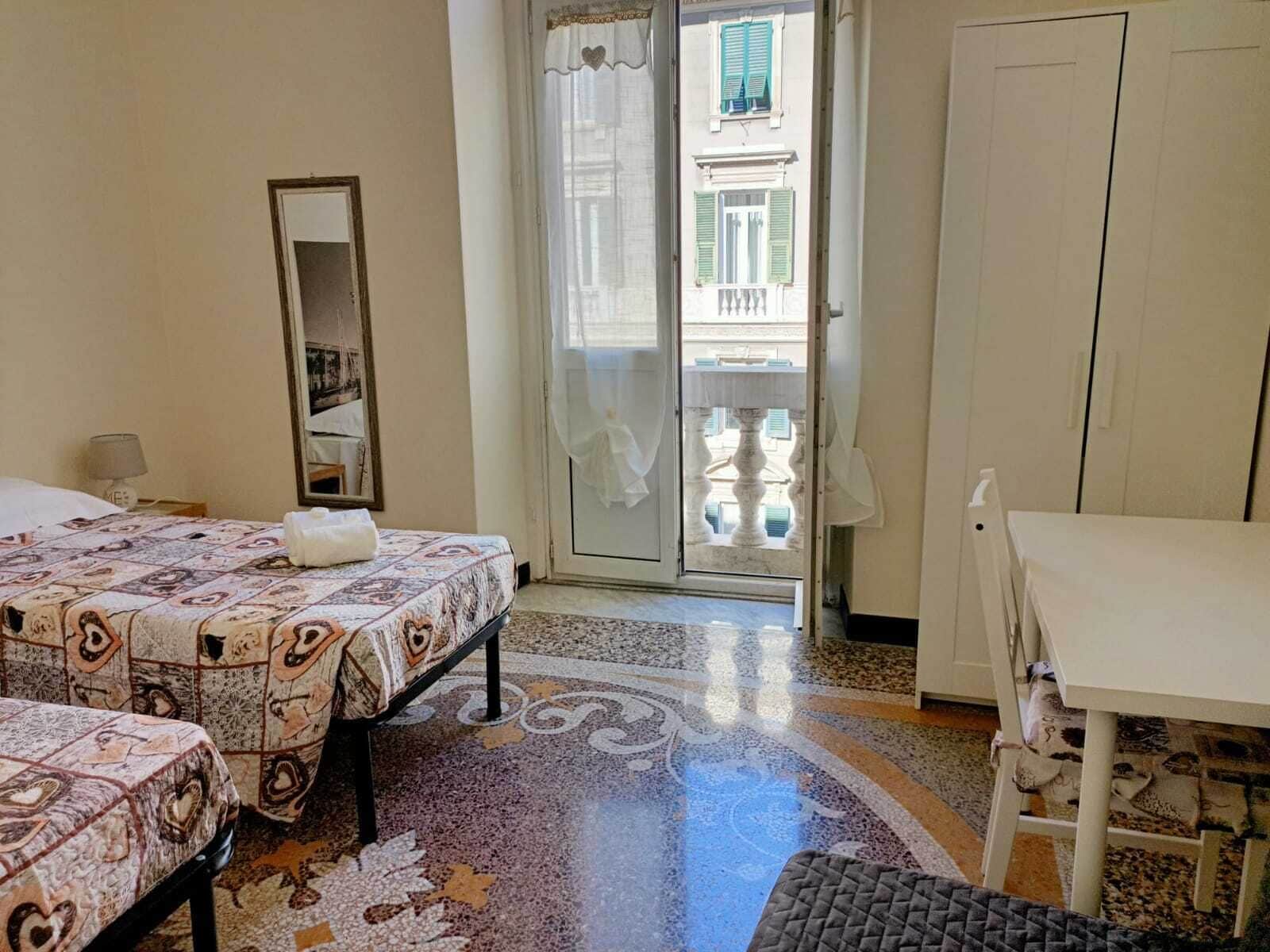 Chambre Quadruple, salle de bains commune