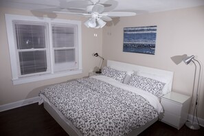2 dormitorios, tabla de planchar con plancha, wifi y ropa de cama