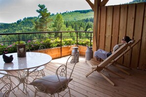 Outdoor dining - Gîtes & Spa en Alsace Gîte Bagenelles 2 personnes (Aubure)
