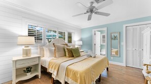 2 bedrooms, desk, iron/ironing board, travel crib