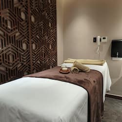 Hot tub, steam room, aromatherapy, deep-tissue massages