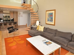Flat-screen TV, fireplace - 1-lionshead Centre Condo 305 (Vail)
