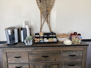 Free daily self-serve breakfast