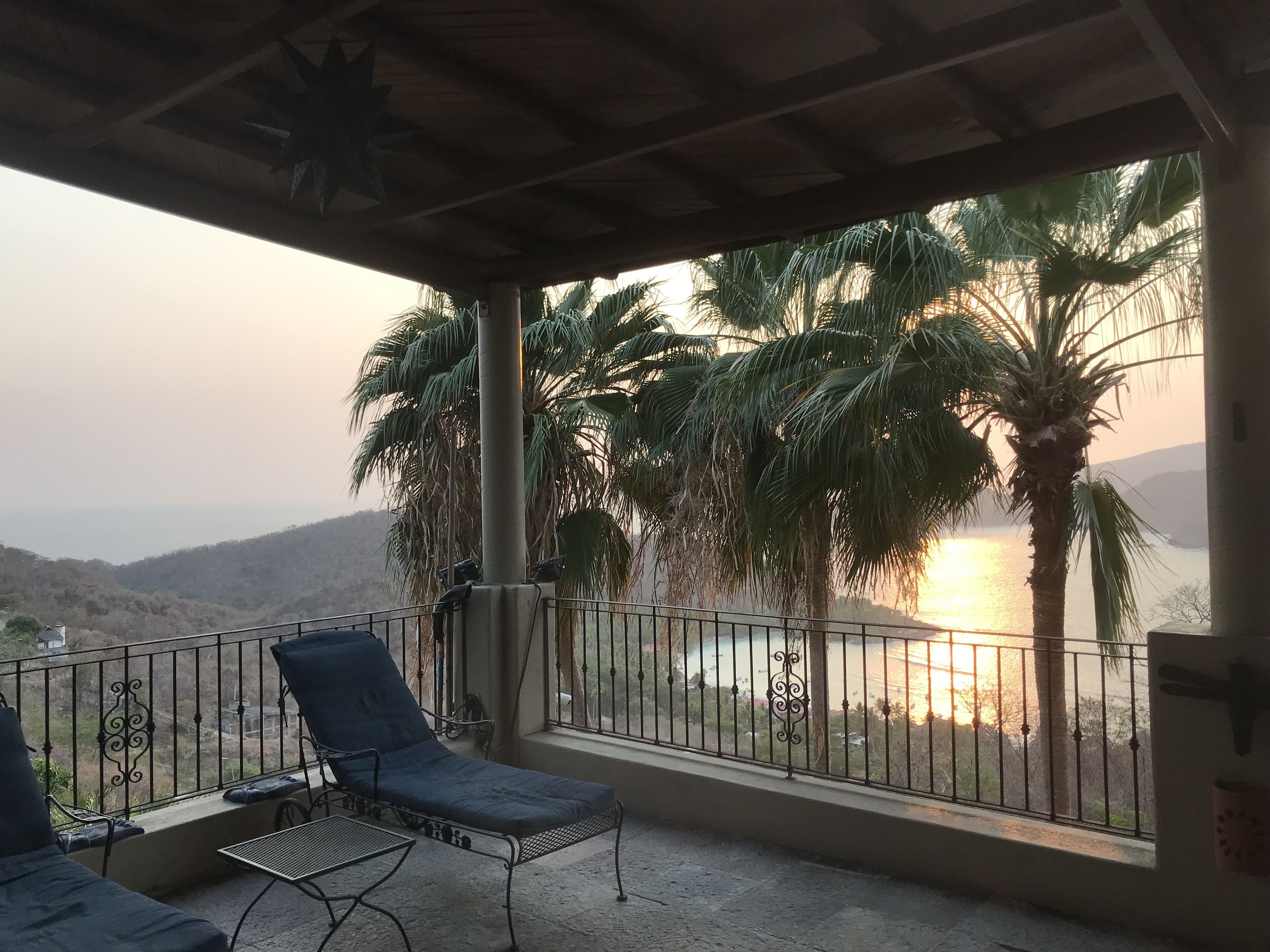 Terrace sunset