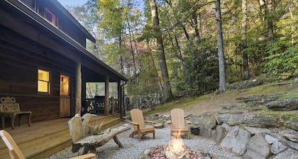 Callie's Cabin on the Creek: 3BR w/ Firepit, Dock & Canoe | Pet Friendly
