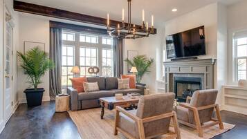 TV connectée, cheminée