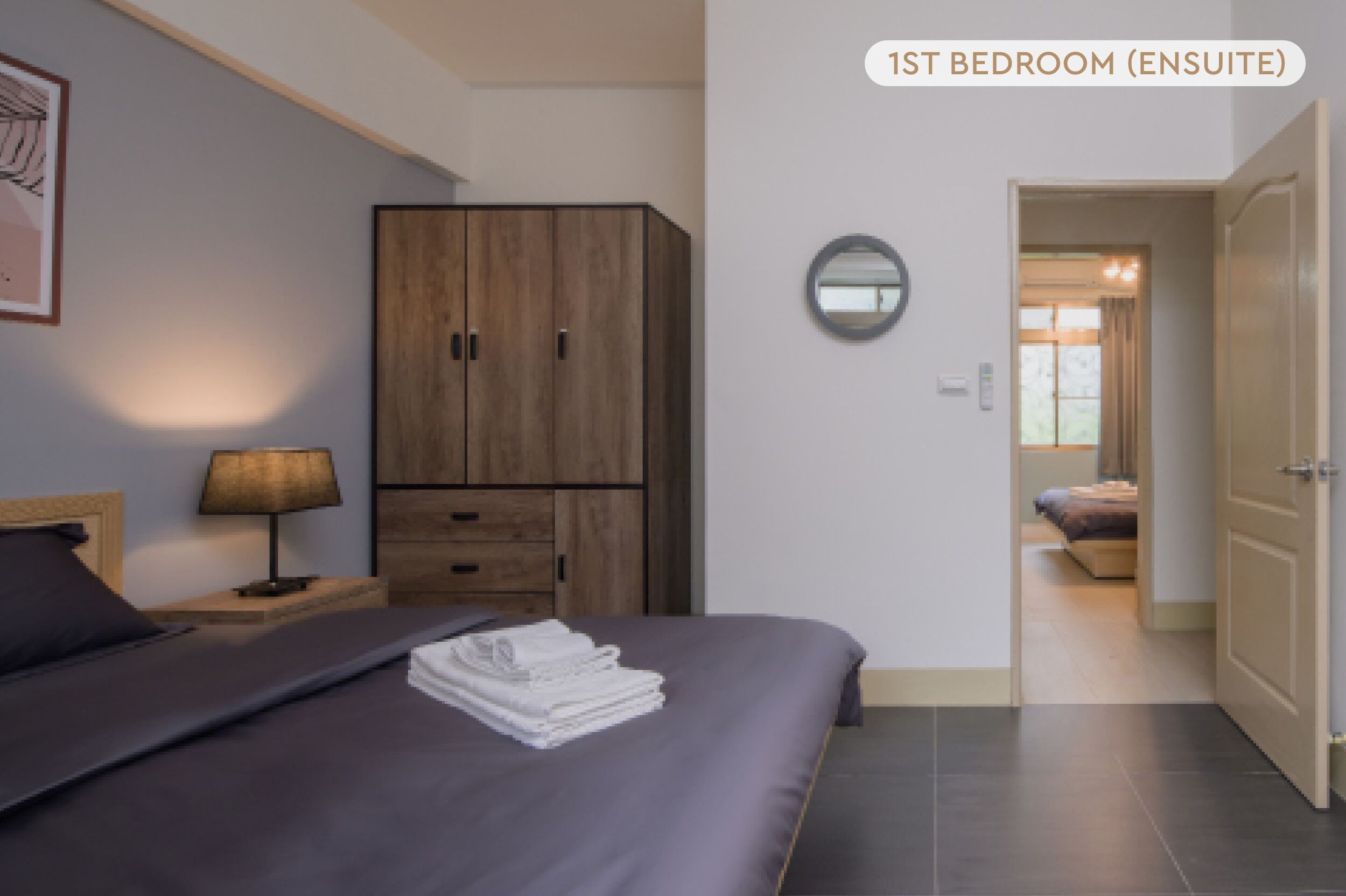 3 bedrooms, desk, iron/ironing board, free WiFi