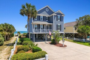 Exterior - Oceanfront 7BR Home w/ Beach Access & Stunning Ocean Views (Garden City)