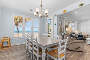 Dining - Oceanfront 7BR Home w/ Beach Access & Stunning Ocean Views (Garden City)