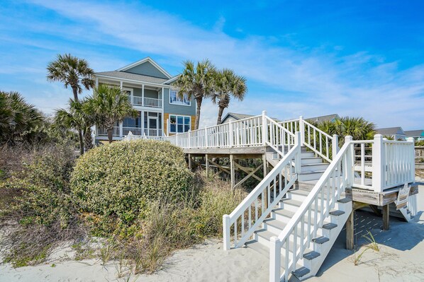 Exterior - Oceanfront 7BR Home w/ Beach Access & Stunning Ocean Views (Garden City)