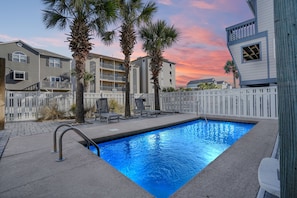 Pool - Ocean View Duplex Near Surfside Pier - 5 Bedrooms, Sleeps 14 (Surfside Beach)