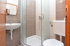 Shower, hair dryer
