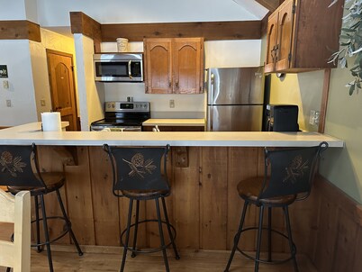Crystal Mtn Condo, walk to lift,  soaking tub, short drive to Iron Fish & Lk MI