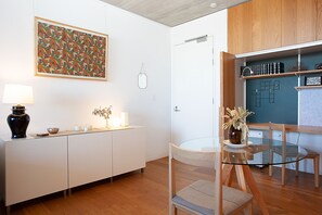 One Bedroom Apartment | Living area | 49-inch Smart TV with digital channels, TV - Short Lane Apartments by Urban Rest (Surry Hills)