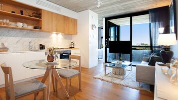 One Bedroom Apartment | Living area | 49-inch Smart TV with digital channels, TV