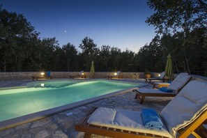 Pool - Apartment 1255/12014 (Istria - Koromačno), 4000m from the beach (Koromačno)