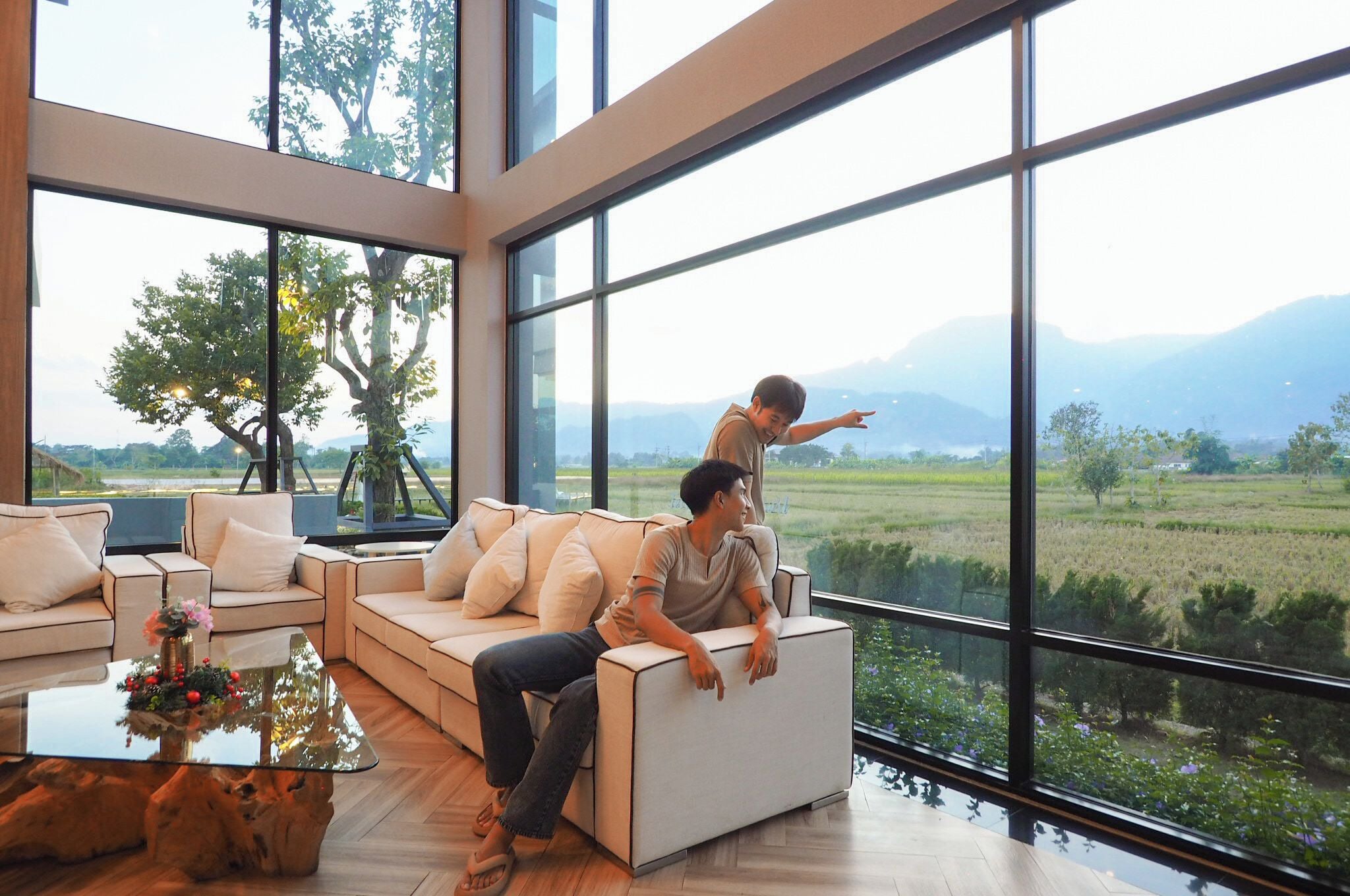 Sala de estar en el lobby