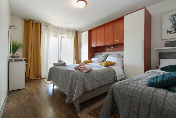 2 bedrooms, internet