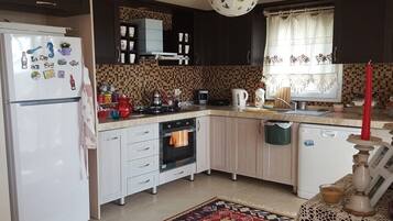 Villa | Eigene Kochnische | Großer Kühlschrank, Mikrowelle, Ofen, Herdplatte