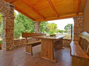 Outdoor dining - House 1422/13293 (Istria - Peroj), 200m from the beach (Peroj)