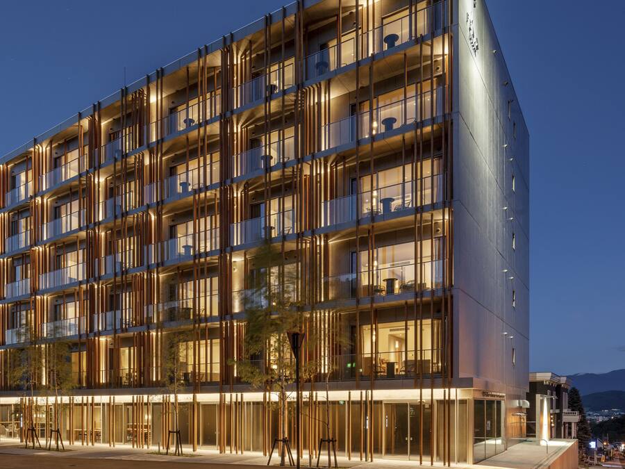 Front of property - evening/night