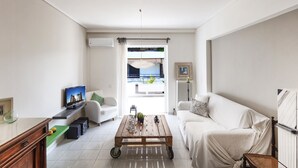 Comfort Apartment, 2 Bedrooms, Balcony, City View | Living room - Central Halandri apartment by VillaRentalsgr (Chalandri)
