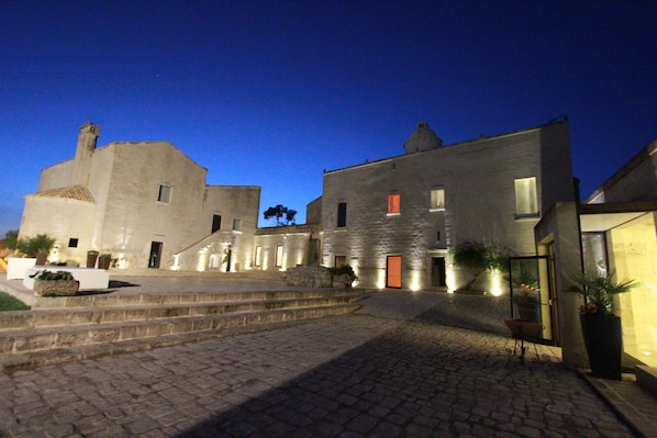 Front of property – evening/night