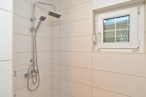 Shower, hair dryer