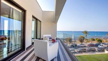 Blick vom Balkon