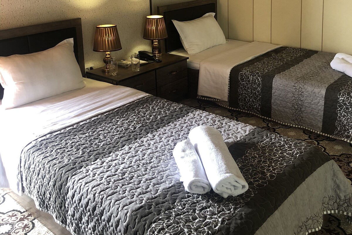 Blackout drapes, iron/ironing board, free WiFi