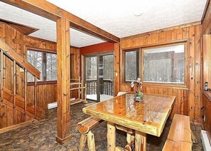 Dining - NF17- Cool, Creekside Home! Hot Tub! Pets ok! (Davis)