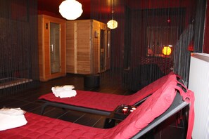 Un sauna, baño turco