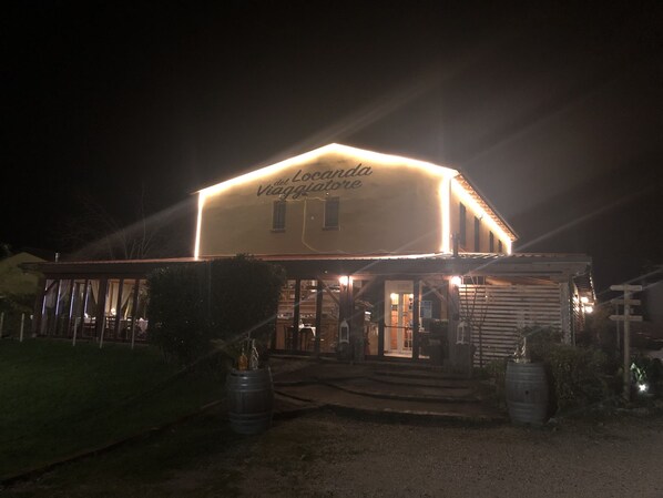 Front of property - evening/night