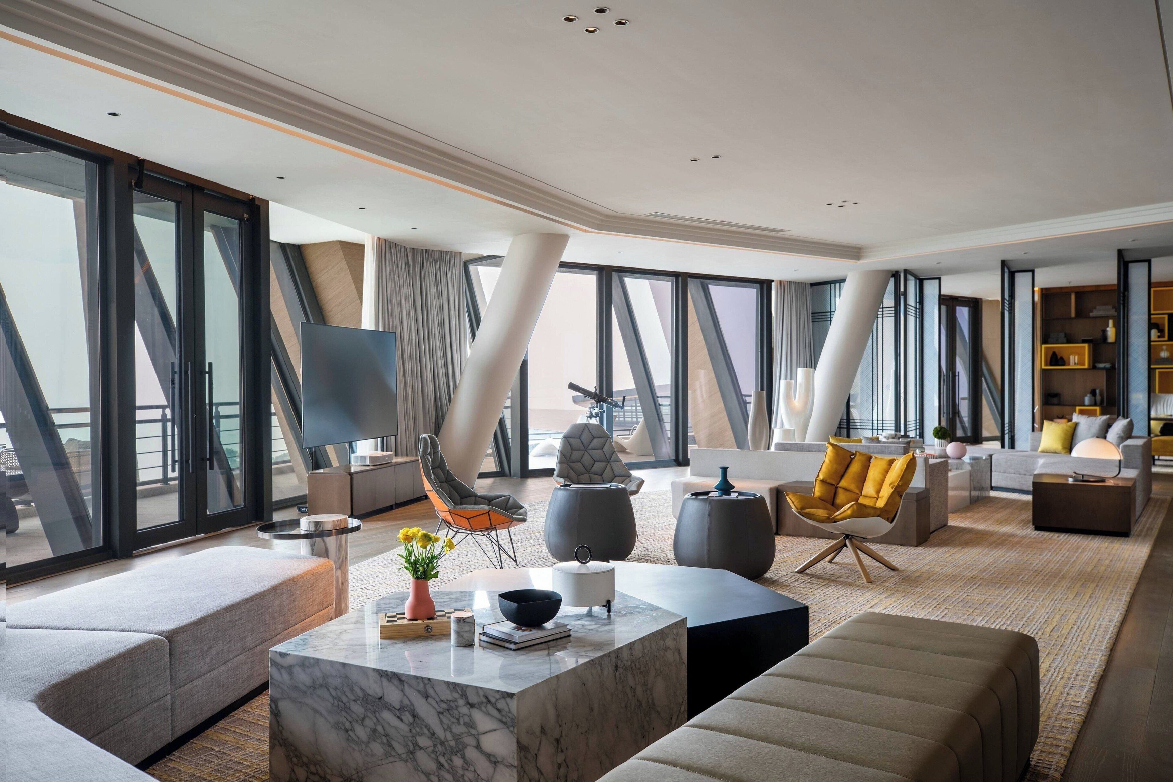 Suite presidencial, 1 habitación, frente al mar | Ropa de cama de alta calidad y edredones de plumas