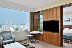 54-inch LCD TV with digital channels, TV, pay movies