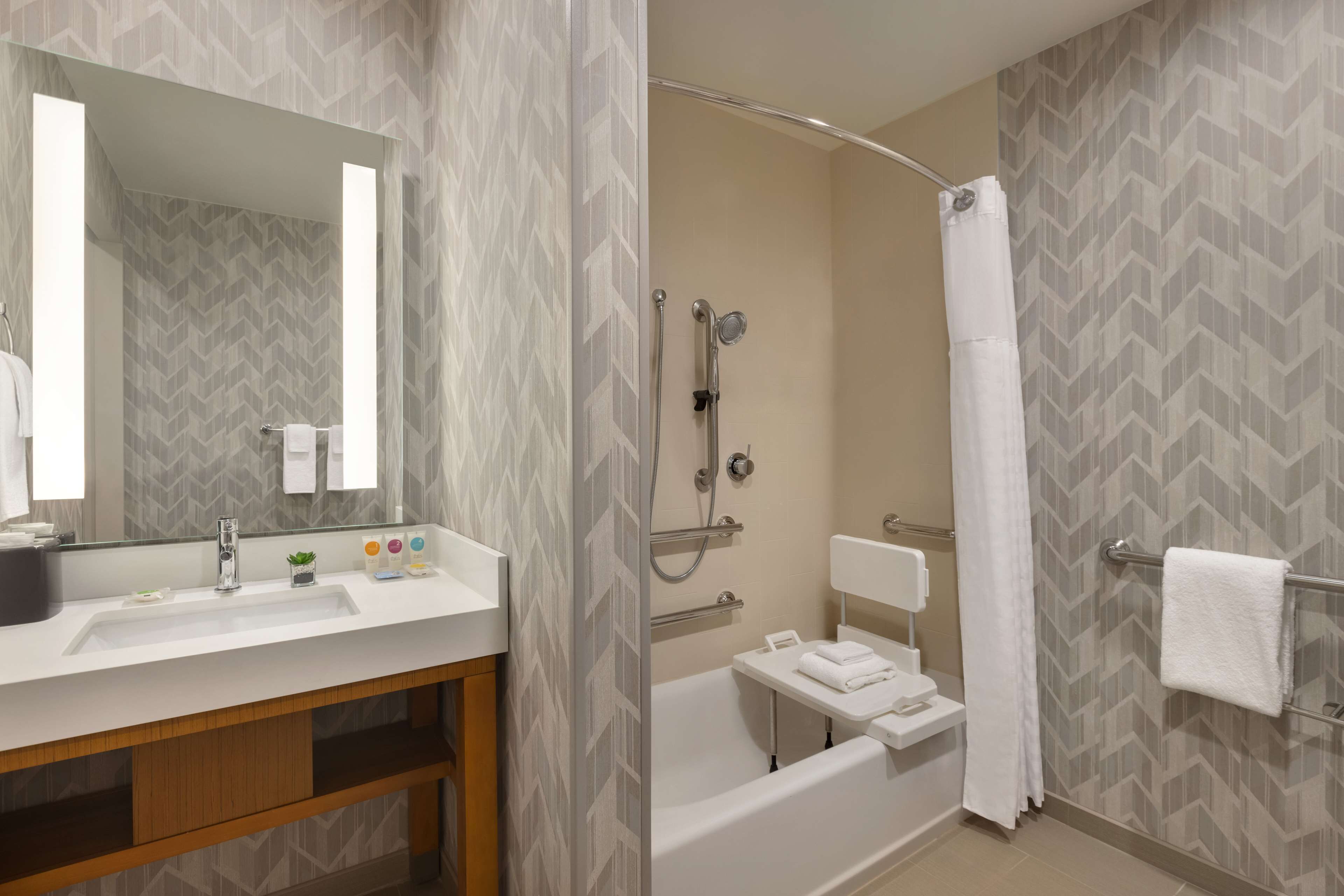 free toiletries, hair dryer, towels, soap