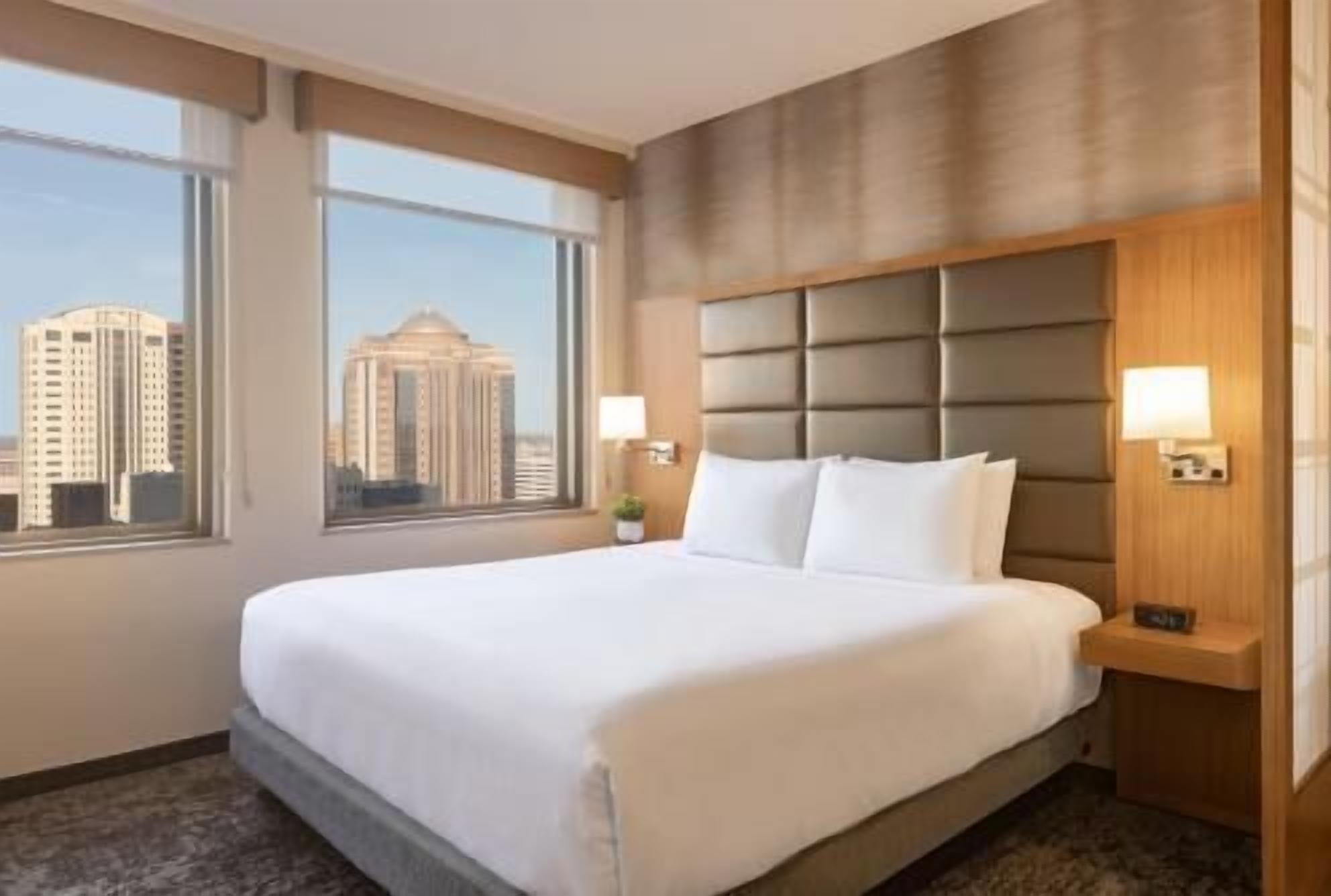 Egyptian cotton sheets, premium bedding, pillow-top beds, desk