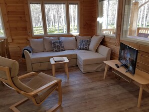 Cottage, Sauna (for 6) | Living room - Camping Hossan Lumo (Suomussalmi)