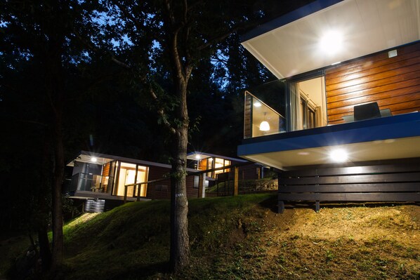 Design Studio, Balcony, Pool View | Terrace/patio - Camping & Bungalows Portuondo (Mundaka)